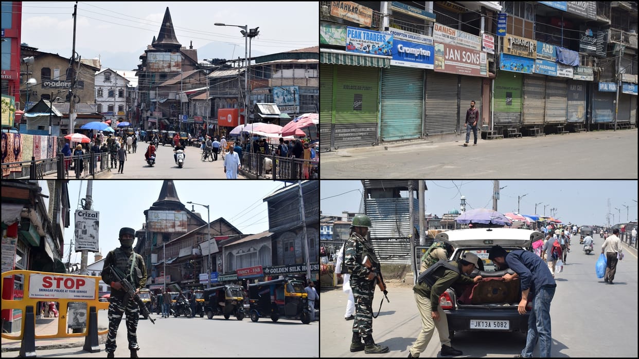 Yasin Malik sentenced day three Markets reopen in srinagar, Maisuma still shut down security forces alert