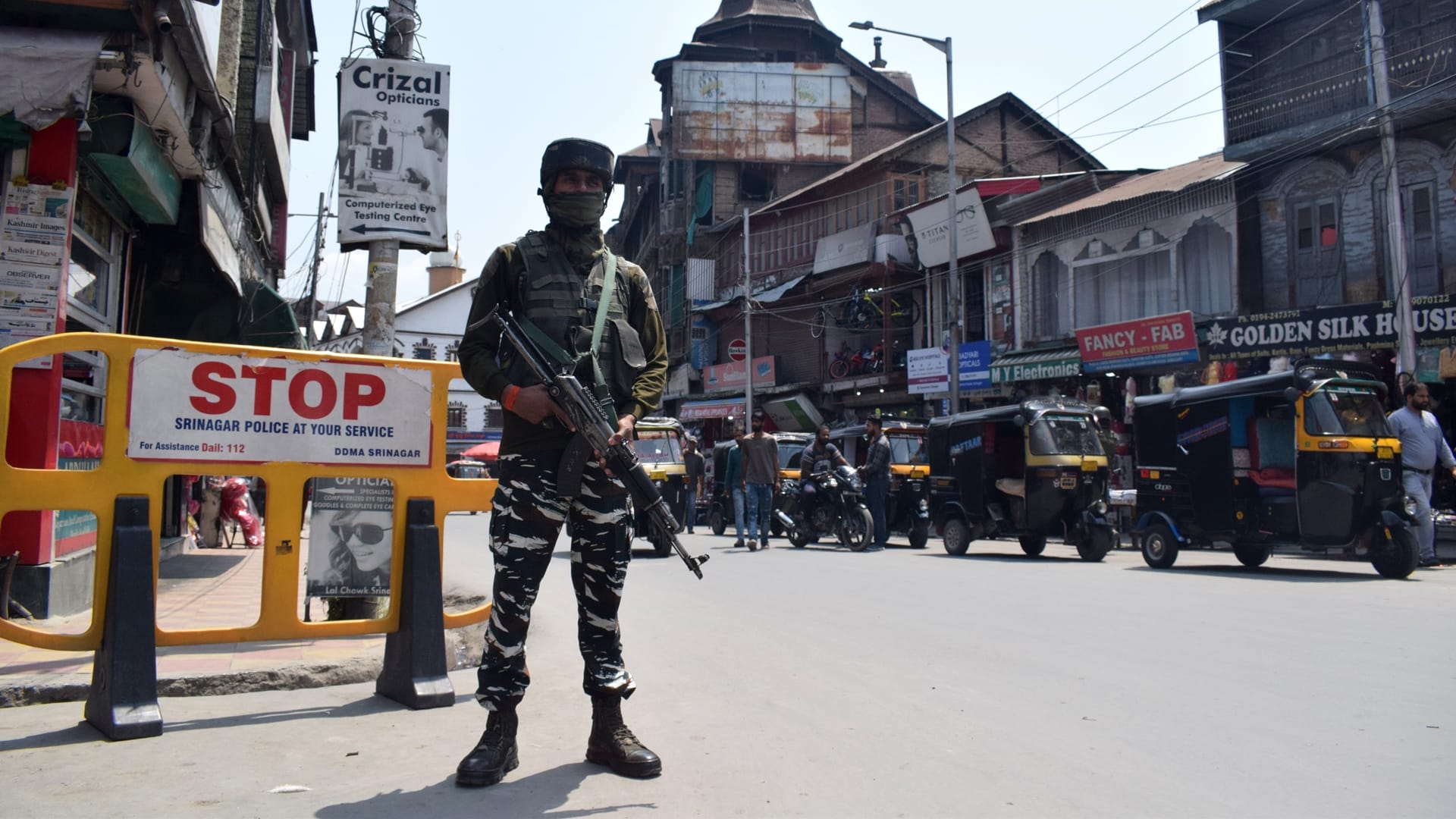 Yasin Malik sentenced day three Markets reopen in srinagar, Maisuma still shut down security forces alert