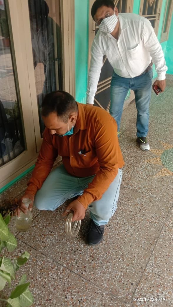 The medicine has not yet been given by the health department for fogging, larvae have been found in 151 houses