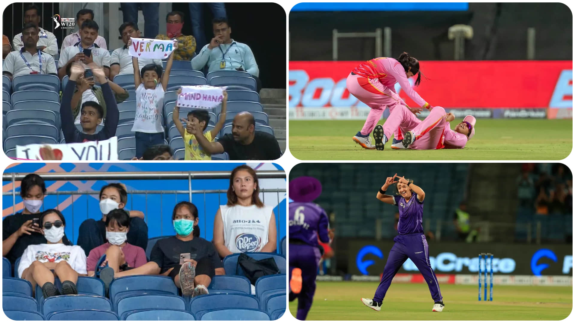 TRL vs VEL Photos Smriti mandhana enjoys batting of Kiran navgire inspite of being opposite captain