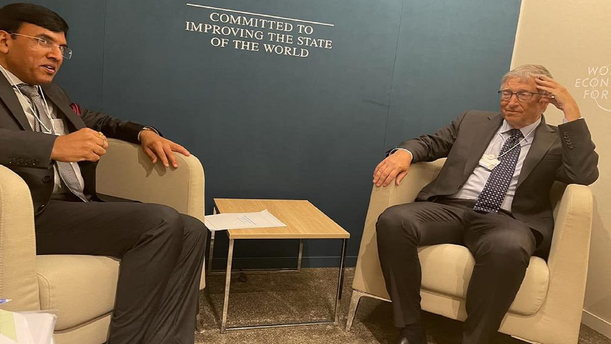 Bill Gates praises India vaccination campaign in Davos