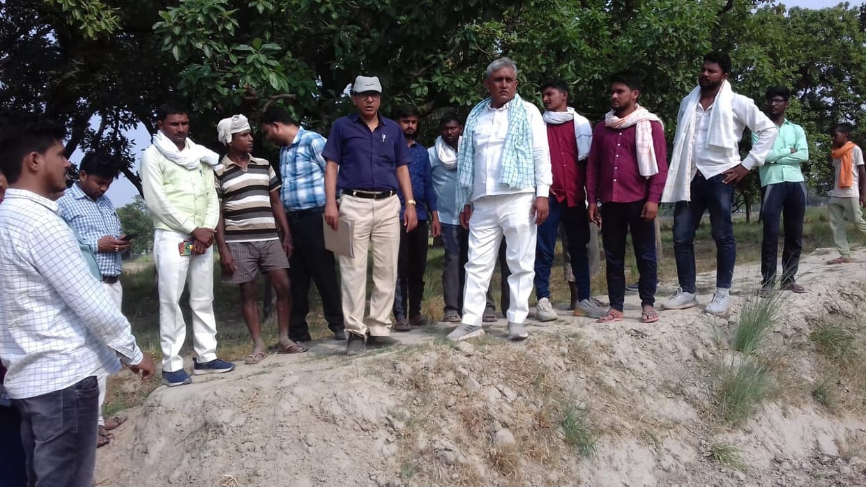 inspection on rajnauli village