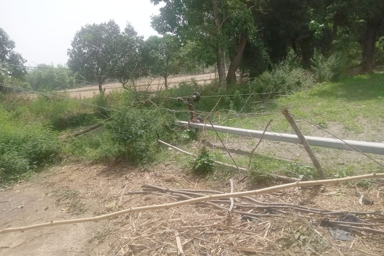 Power failure in 500 villages due to drizzle and strong wind