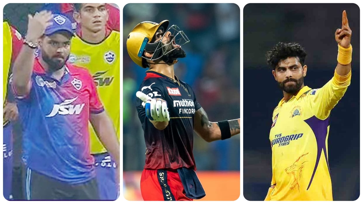 IPL 2022 five Biggest Controversies Of The Season Rishabh Pant Virat Kohli Ravindra jadeja Harshal Patel Riyan Parag Sanju Samson