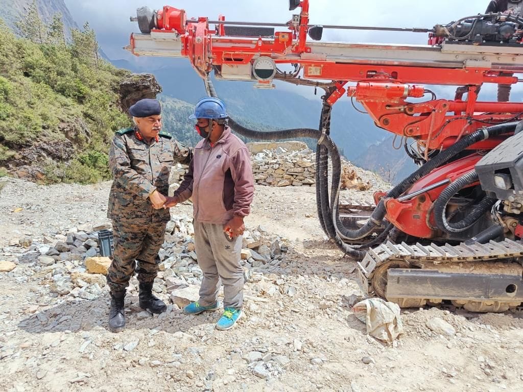 DG of BRO In Gunji