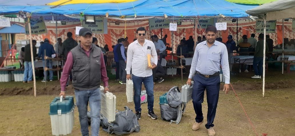 Poling Party Went For Voting in Rural Champawat