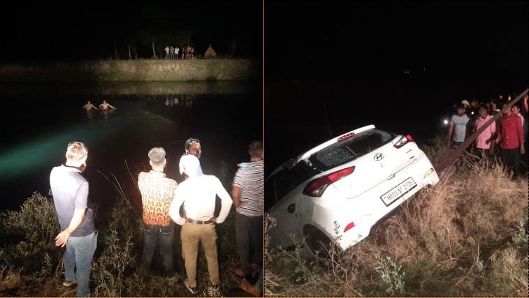 Youth dies after car falls into canal in Panipat of Haryana