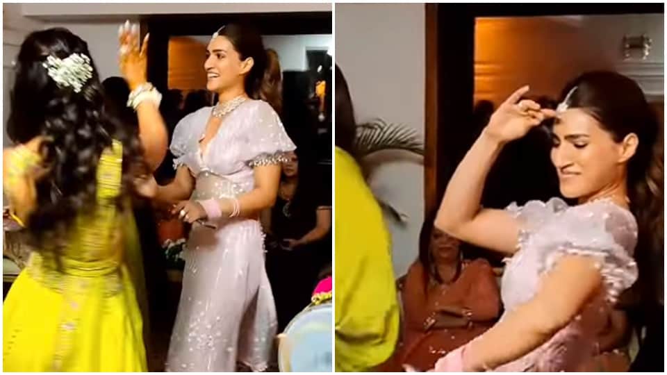 kriti sanon danced with sister nupur at friend wedding
