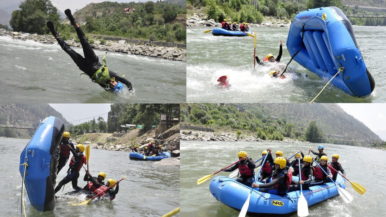 river rafting training in beas river kullu himachal pradesh