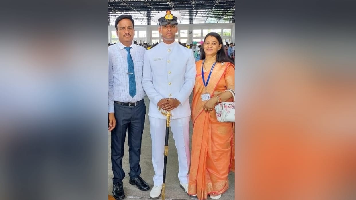 Indian Naval Academy Passing out Parade Aryan sub lieutenant in indian navy