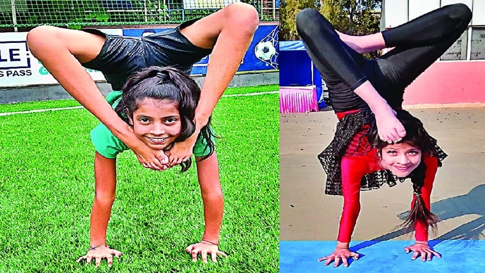Vaishnavi and Afifa ready for Khelo India will show combination of dance and yoga in Panchkula