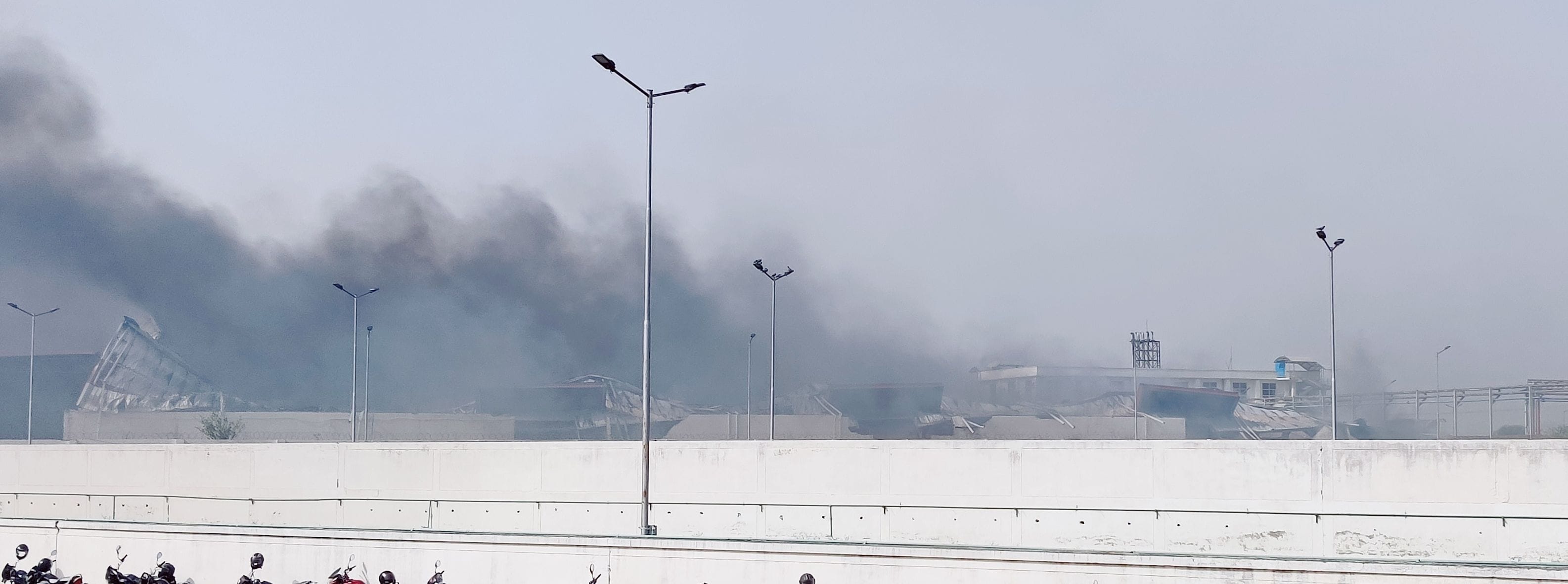 Massive fire broke out in the warehouse of Relaxo Footwear Company