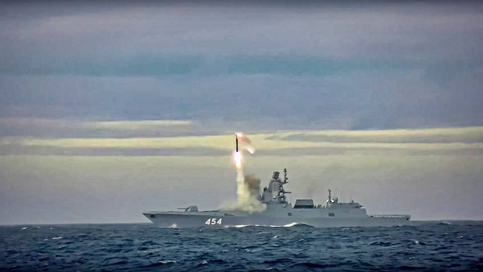 Russia Test fires its latest hypersonic Zircon missile