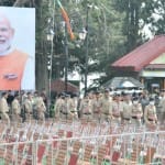 पीएम दौरे के लिए सजा रिज मैदान।