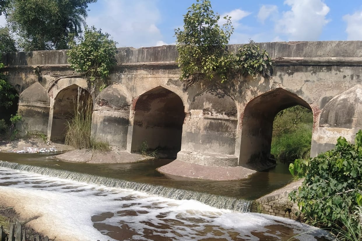 Bridge construction work in progress, NOC of approach road not received