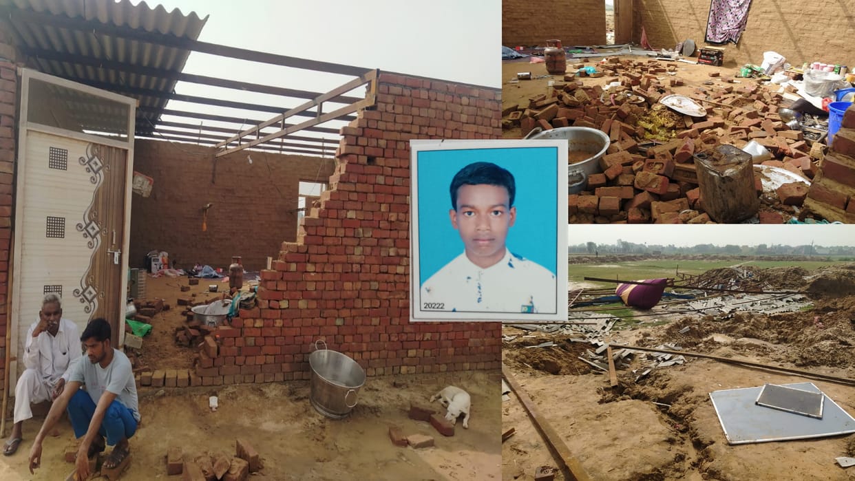 Bulandshahr wall of under construction building collapse 1 child died, 10 injured