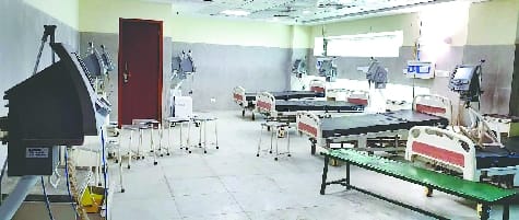 OPD in MCH wing, patients running to district hospital for investigation