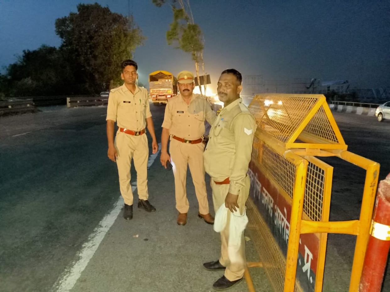 Route divert on highway for heavy vehicles on bathing festival