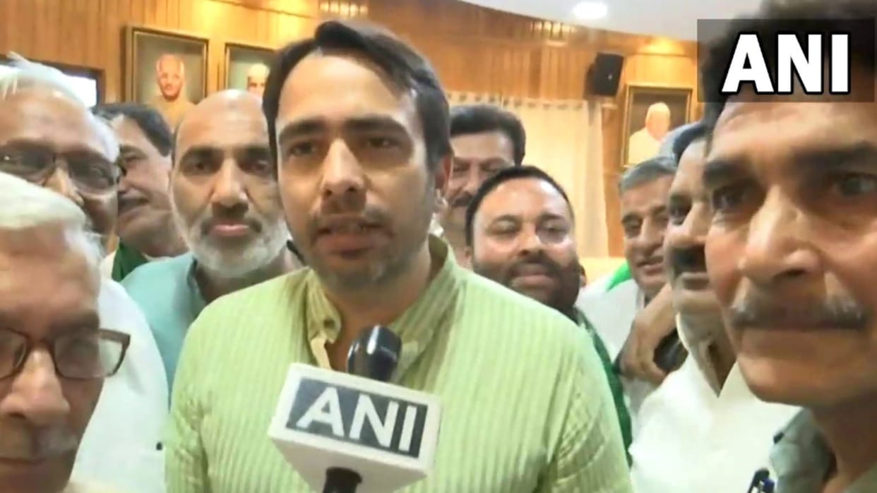 Jayant Chaudhary speaks after filing nomination for Rajyasabha.