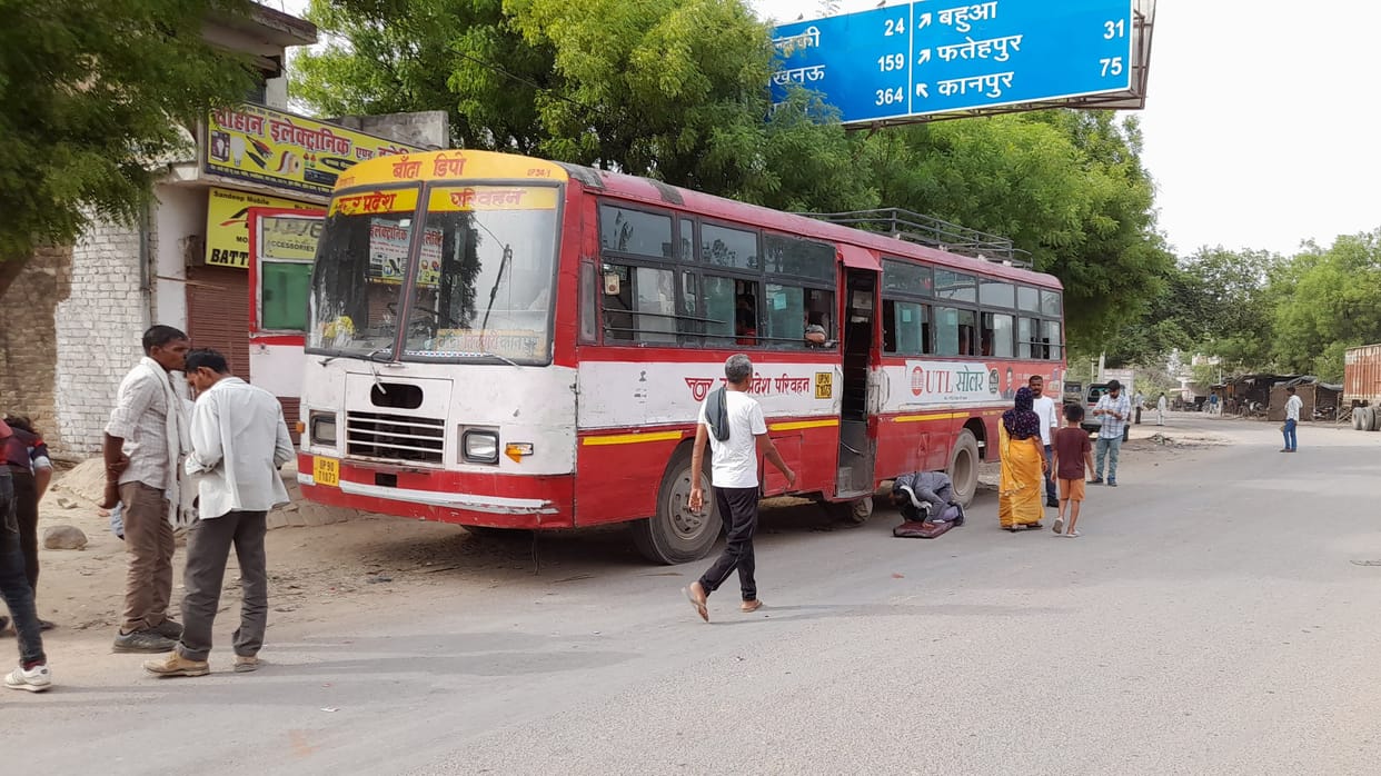 The brake of the roadways bus failed, the accident was averted