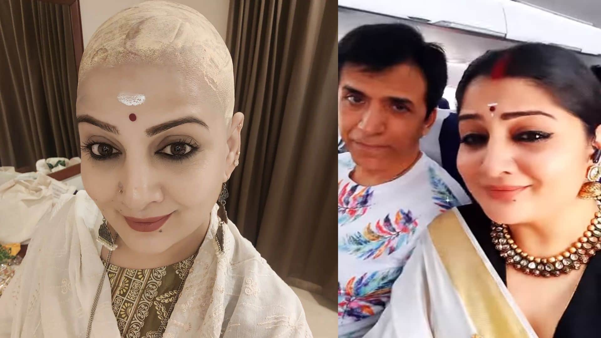 Deepti Dhyani shaved her head in Tirupati Balaji for good health of husband Sooraj Thapar