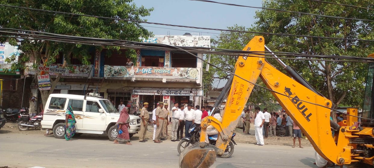 Administration's bulldozer on encroachment44