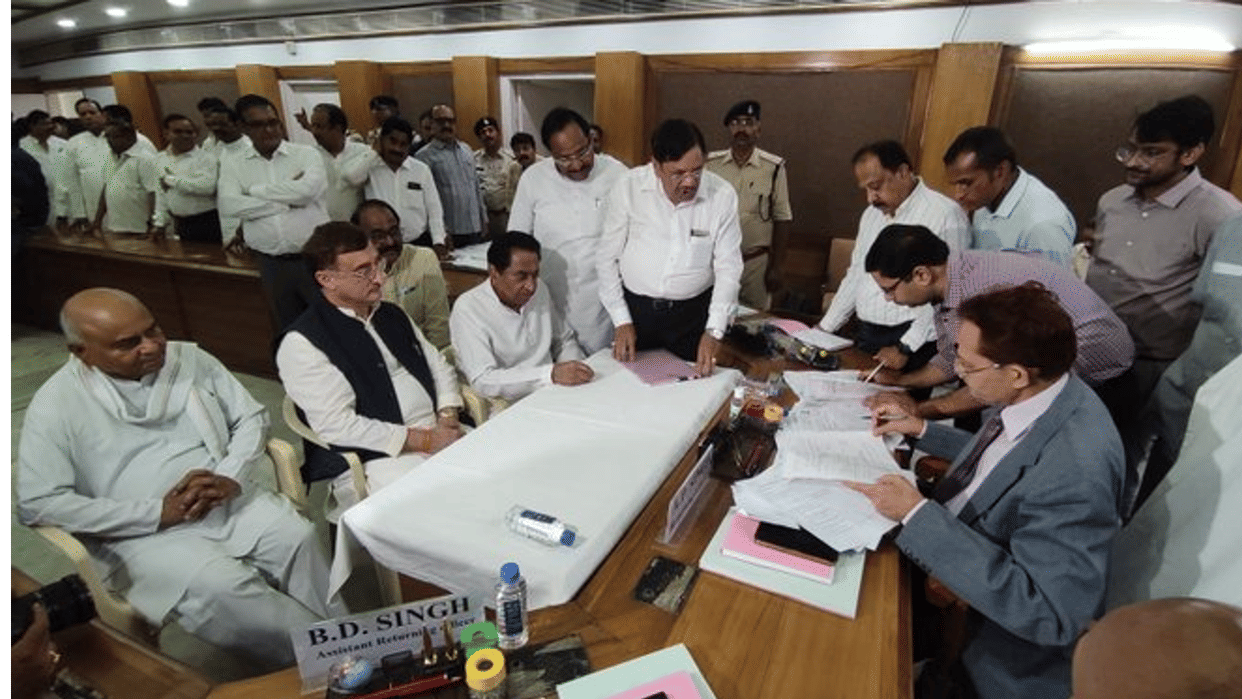 Rajya Sabha Election: Vivek Tankha filed his nomination for Rajya Sabha, Congress State President and Leader of Opposition were present