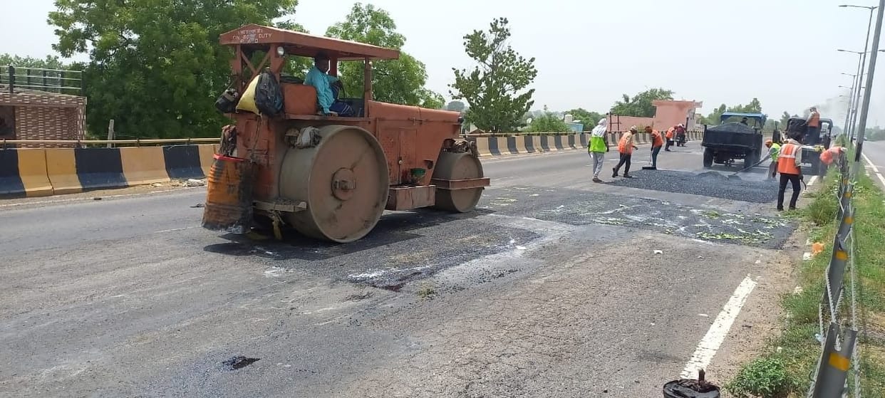 Repair of Aligarh-Ghaziabad highway started