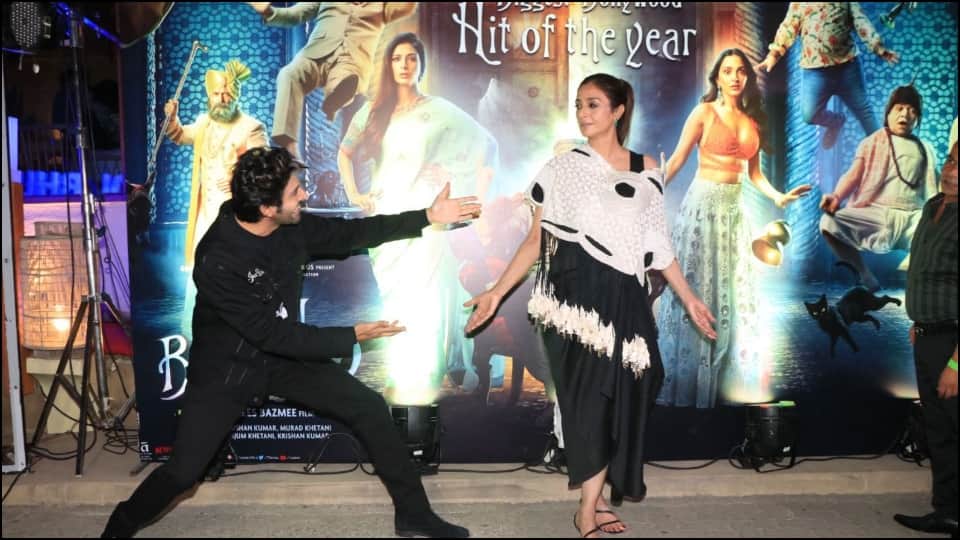Bhool bhulaiyaa 2 success party kartik aaryan tabu and rajpal yadav photos viral on internet
