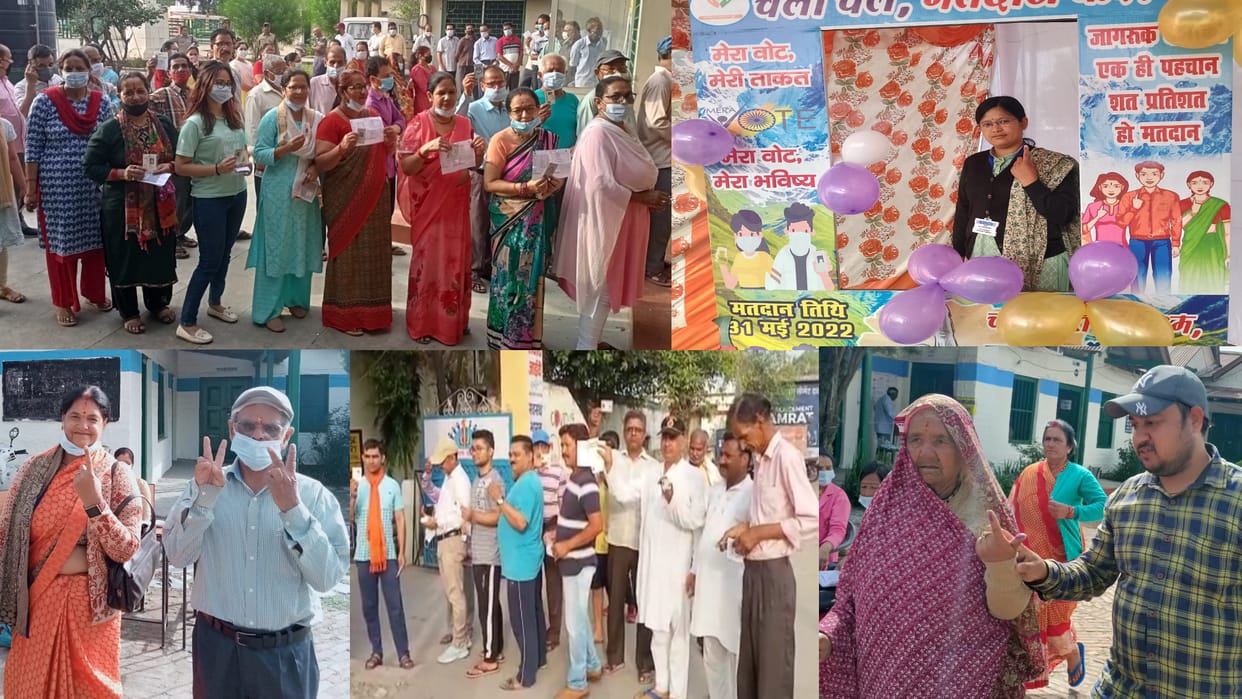 Champawat by-election 2022, women arrived in traditional clothes to vote, young voters enthusiasm is high, See Photos