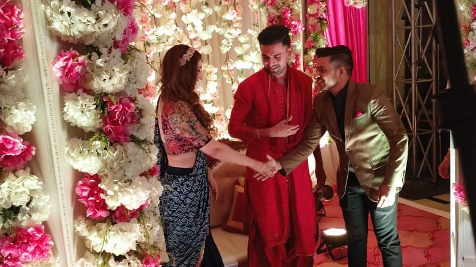Deepak Chahar Jaya Bhardwaj wedding today in agra Deepak Chahar dance in sangeet ceremony
