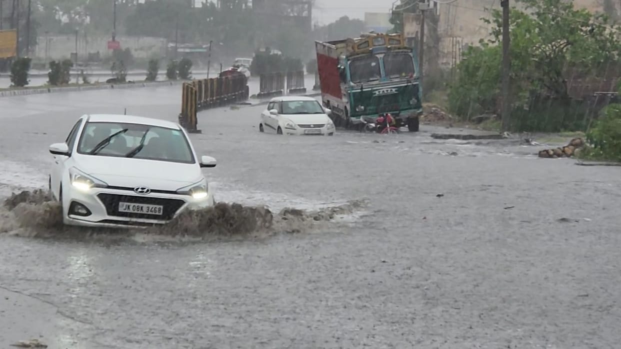 Due to rain, storm and hailstorm, life is disturbed