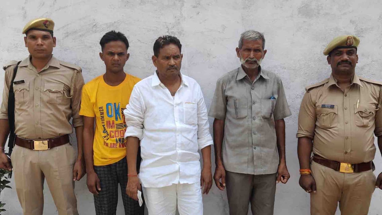 Three arrested including SP leader in land grab