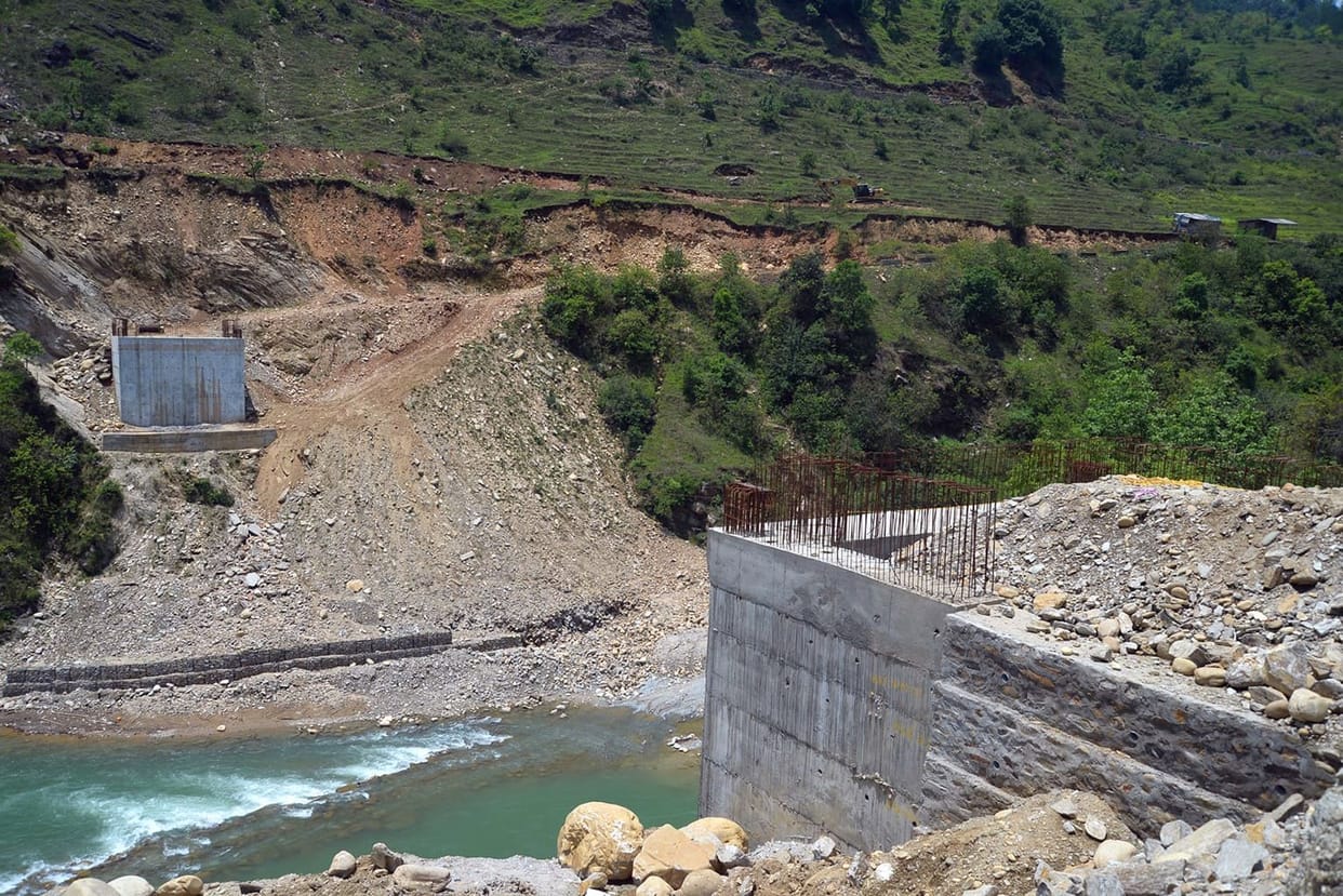 Late Work of New Bridge in Thal