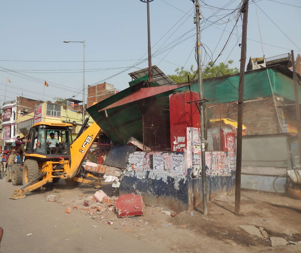Tracks, drains emptied, bulldozers run