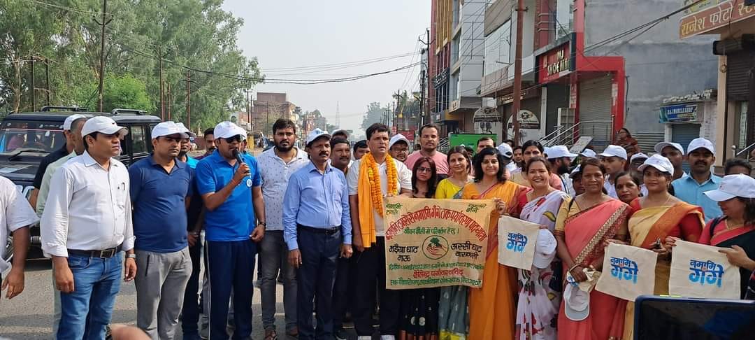 Namami Gange Padyatra taken out from Tamsa's Madaiyaghat