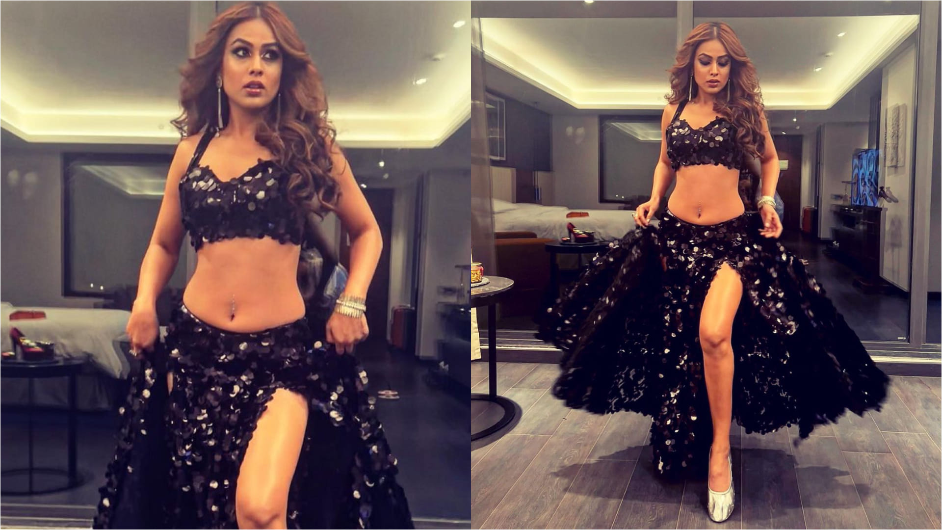 Nia Sharma's Latest Photos in Black Lehenga Raises the Temperature on Social Media