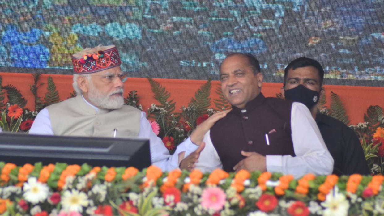 PM Shimla Visit: Modi patted Jairam on the back, counted achievements and raised his stature across the country