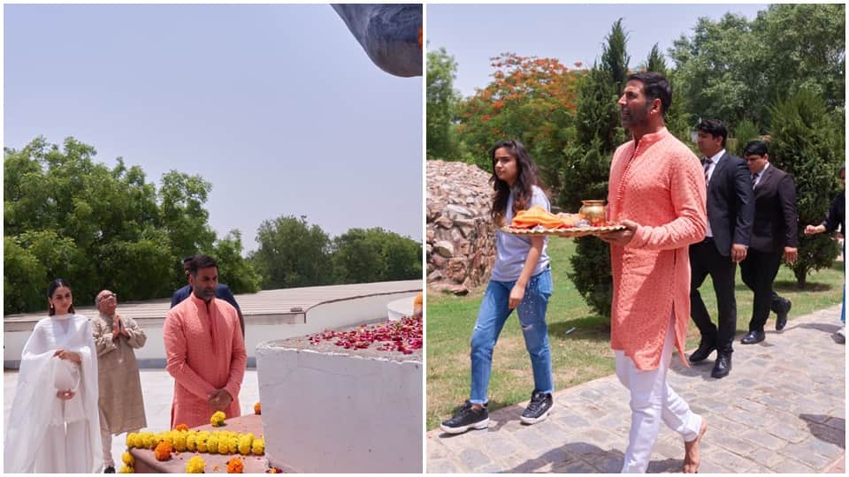 Akshay Kumar and team Samrat Prithviraj honour India last Hindu king at his fort, Rai Pithora in New Delhi