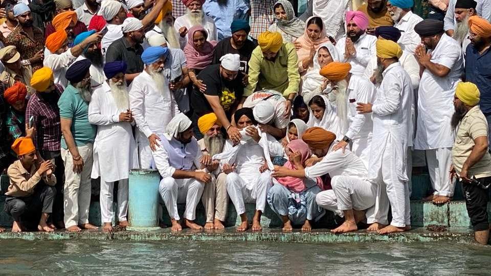 Sidhu Moose wala's ashes immersed in Sri Kiratpur Sahib