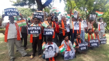 several organizations protest in jammu and kashmir against target killings of samba teacher rajni bala and others