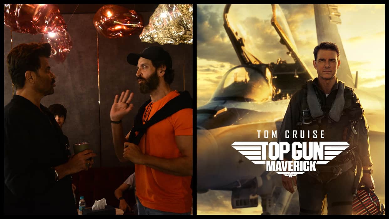 Film Fighter Cast & Crew watch Top Gun Maverick at a special screening with Hrithik roshan anil kapoor director Siddharth anand