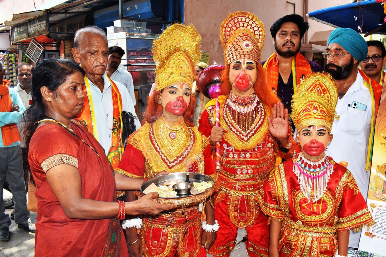 Worship of Bajrang Bali on the third bada mangal