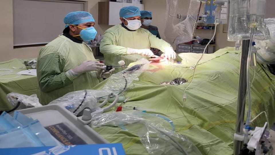 Heart attack before kidney operation life saved in Ujala Cygnus Rainbow Hospital Agra
