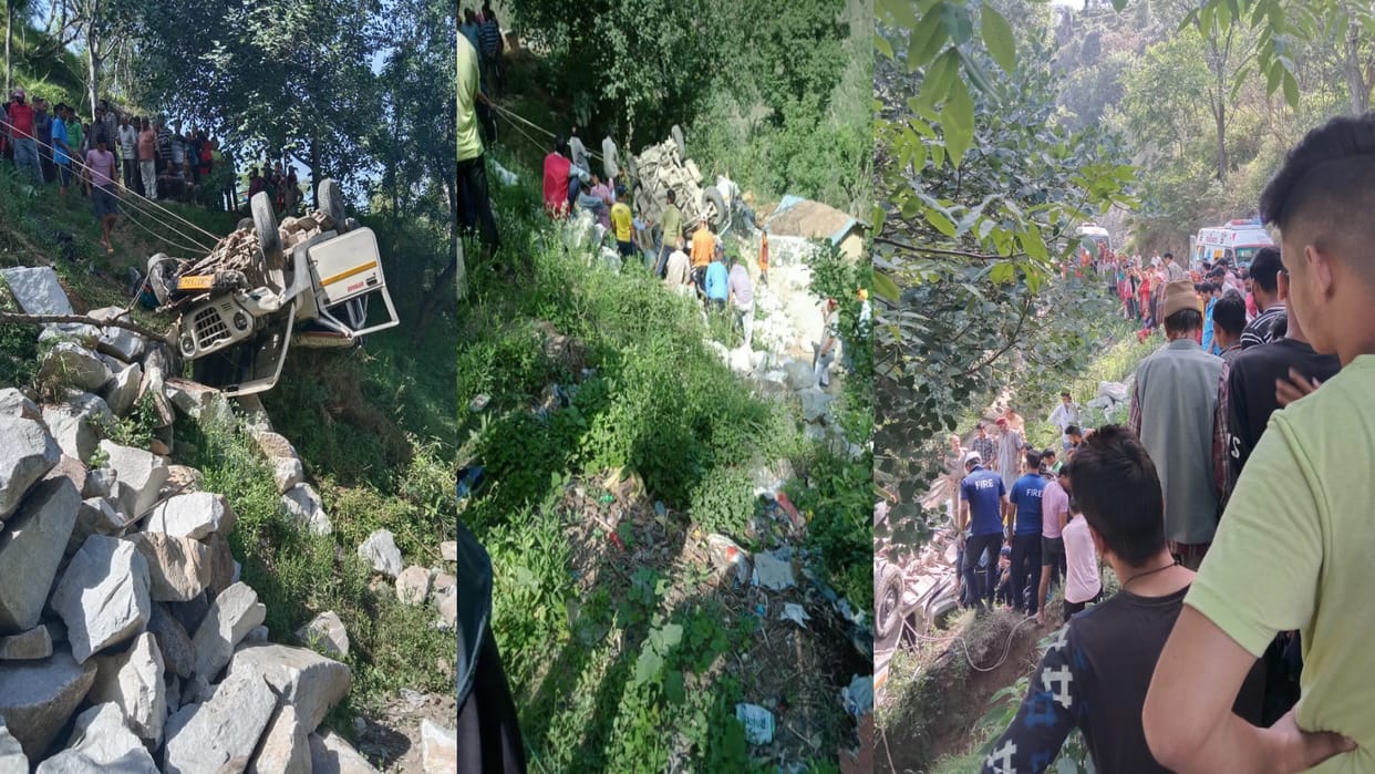 Max vehicle accident in Uttarkashi, one dead, three injured