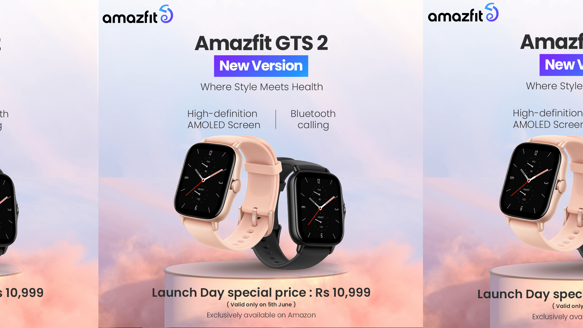 Amazfit GTS 2 New Version India Launch Set for June 5 with calling feature