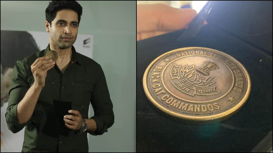 Major Adivi Sesh receives a medal from Black Cat Commandos Actor said this honour bigger than Oscars