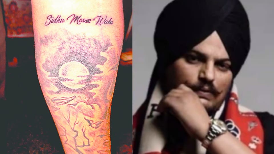 Many Fans got Sidhu Moosewala name permanent tattoos inked on their arms in Pathankot