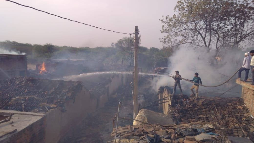 Forest fire created orgy, 30 houses burnt