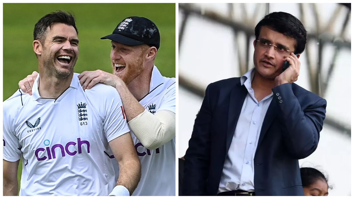 ENG Vs NZ 1st Test James Anderson swing bowling wins Sourav Ganguly heart watch video